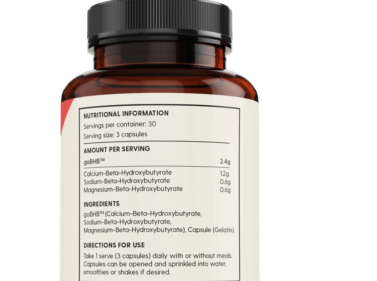 Keto Activate 90 Capsules Exogenous Ketones goBHB Keto Pills Zero Sugar - Ketao