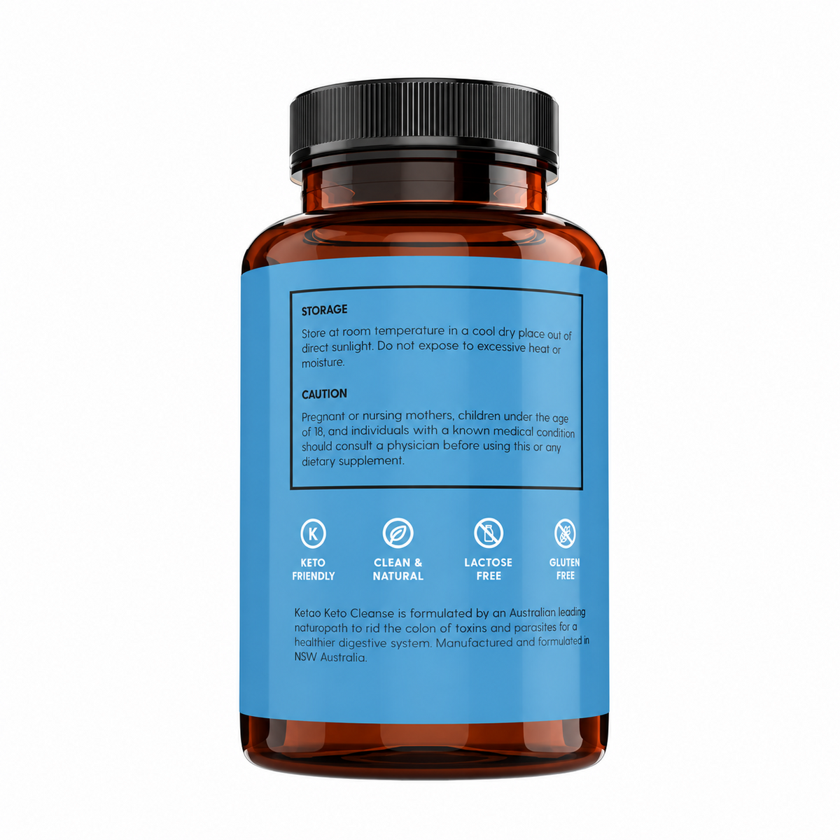 Keto Cleanse 60 Capsules Herbal Cleanse Keto Friendly Dietary Supplement - Ketao