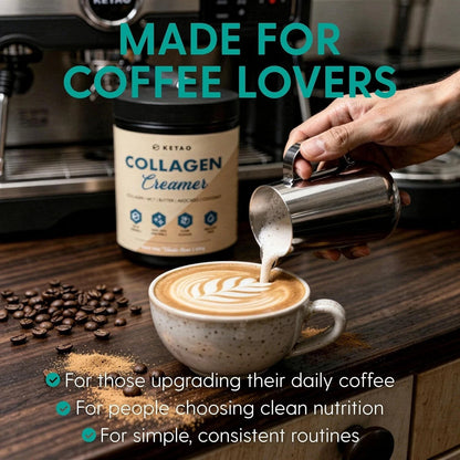 2 Pack KETAO Bovine Collagen Creamer MCT Keto Coffee BEAN GLUTEN FREE 300g