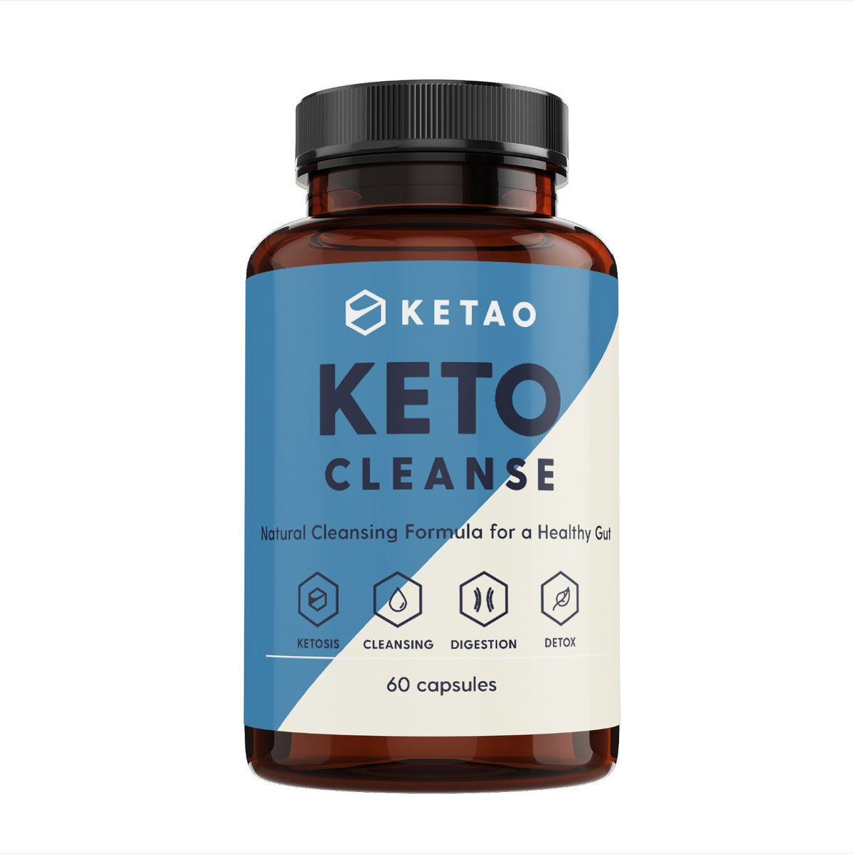 Keto Cleanse 60 Capsules Herbal Cleanse Keto Friendly Dietary Supplement - Ketao