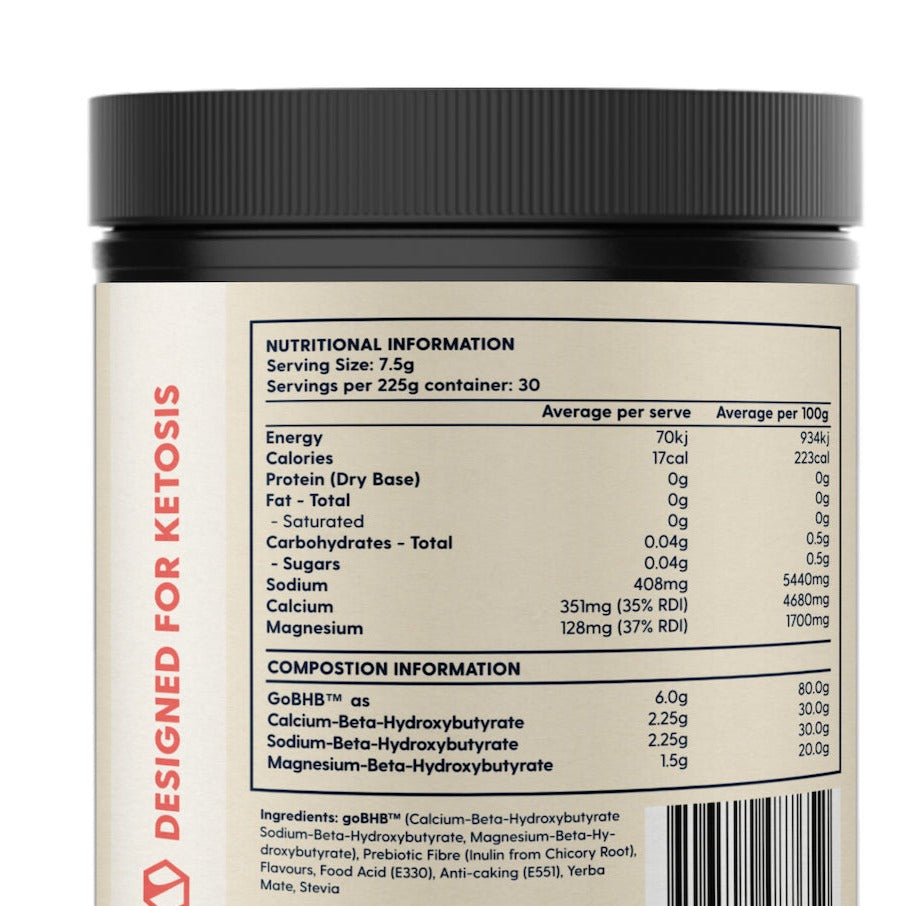 Keto Activate - Exogenous Ketones  Exogenous Ketones + Yerba Mate   Vegan Keto BHB Powder for Focus, Energy & Craving Control   Low Carb